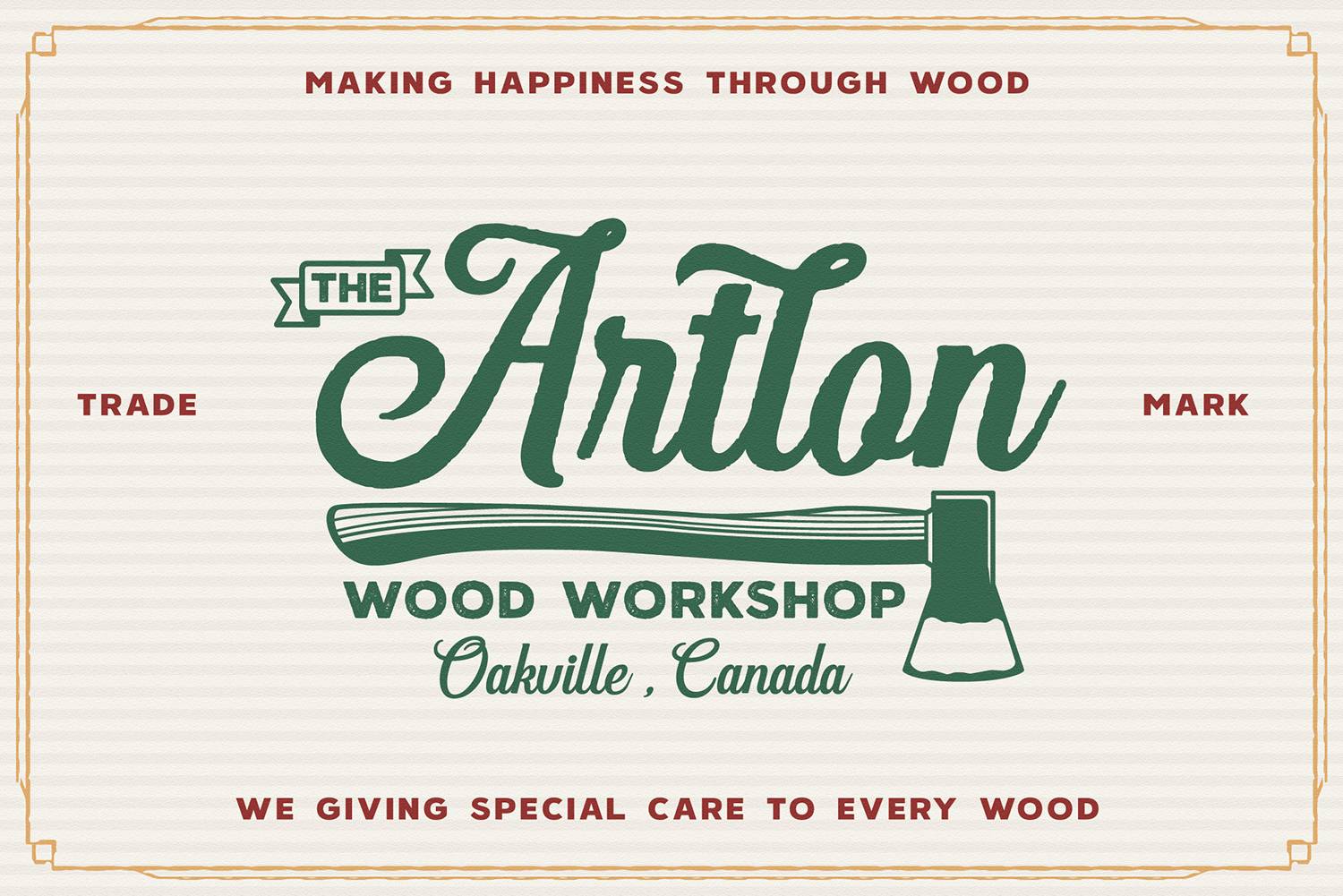 Hanleth Font sample