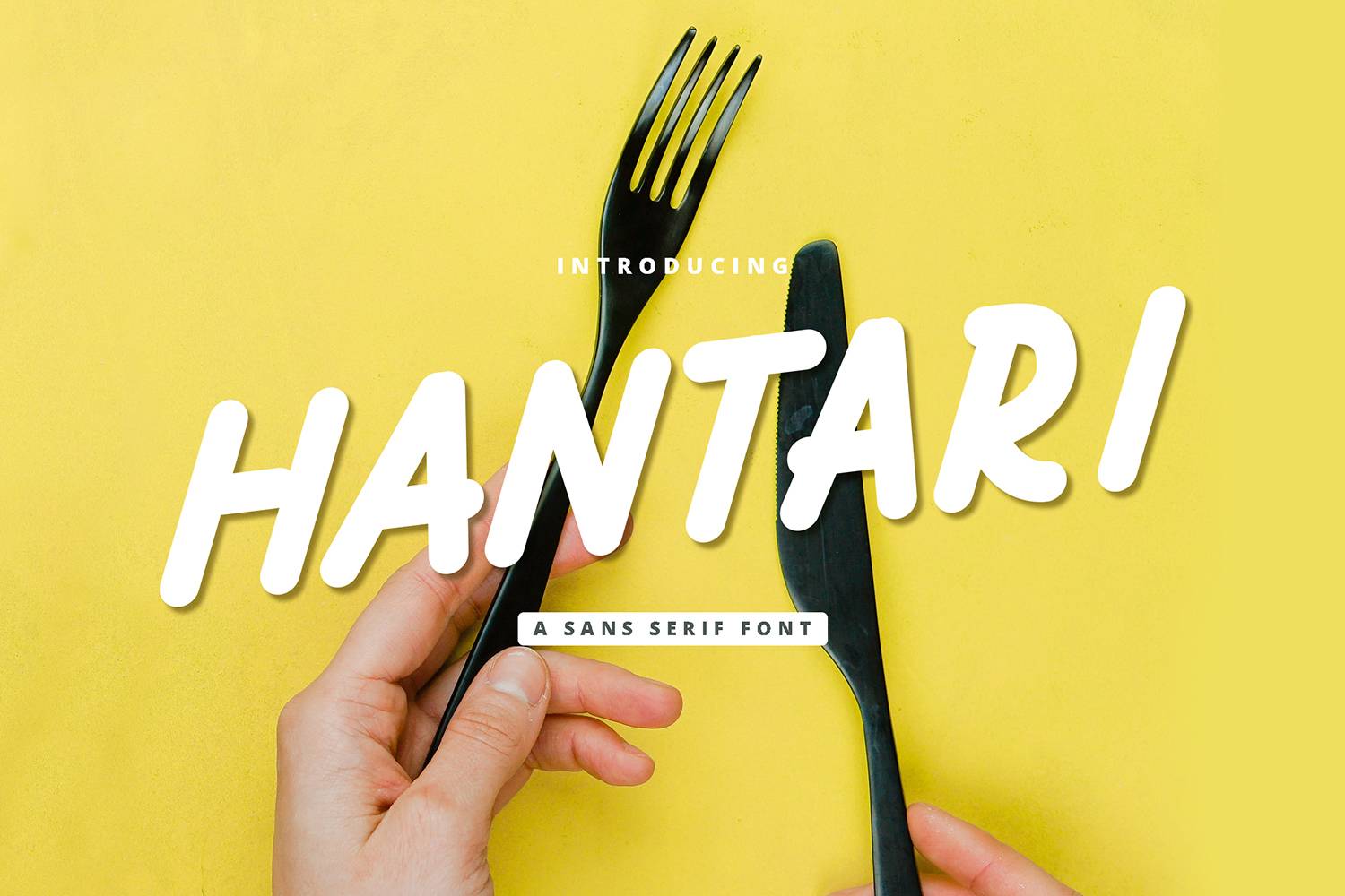 Hantari Font sample