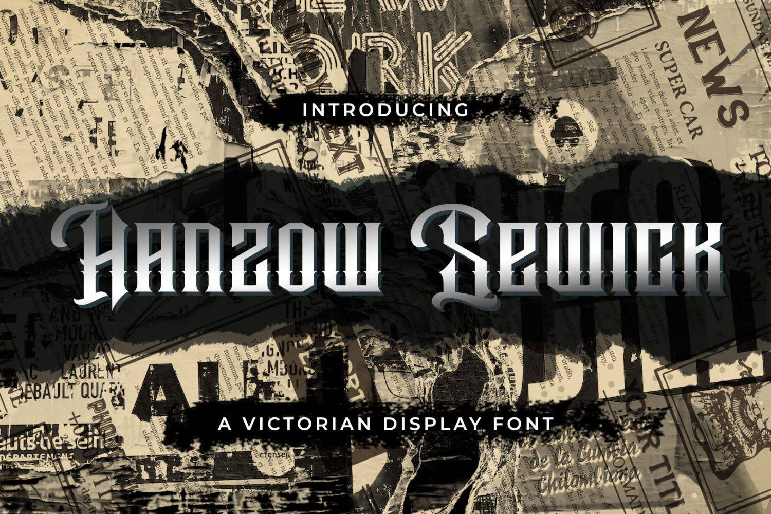 Hanzow Sewick Font sample