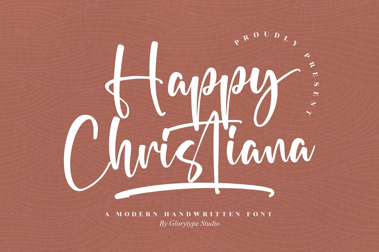 Happy Christiana Font sample