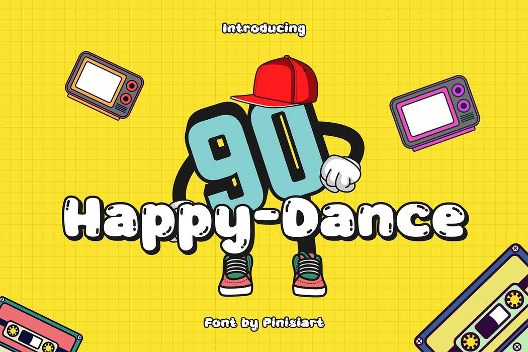 Happy Dance Font sample