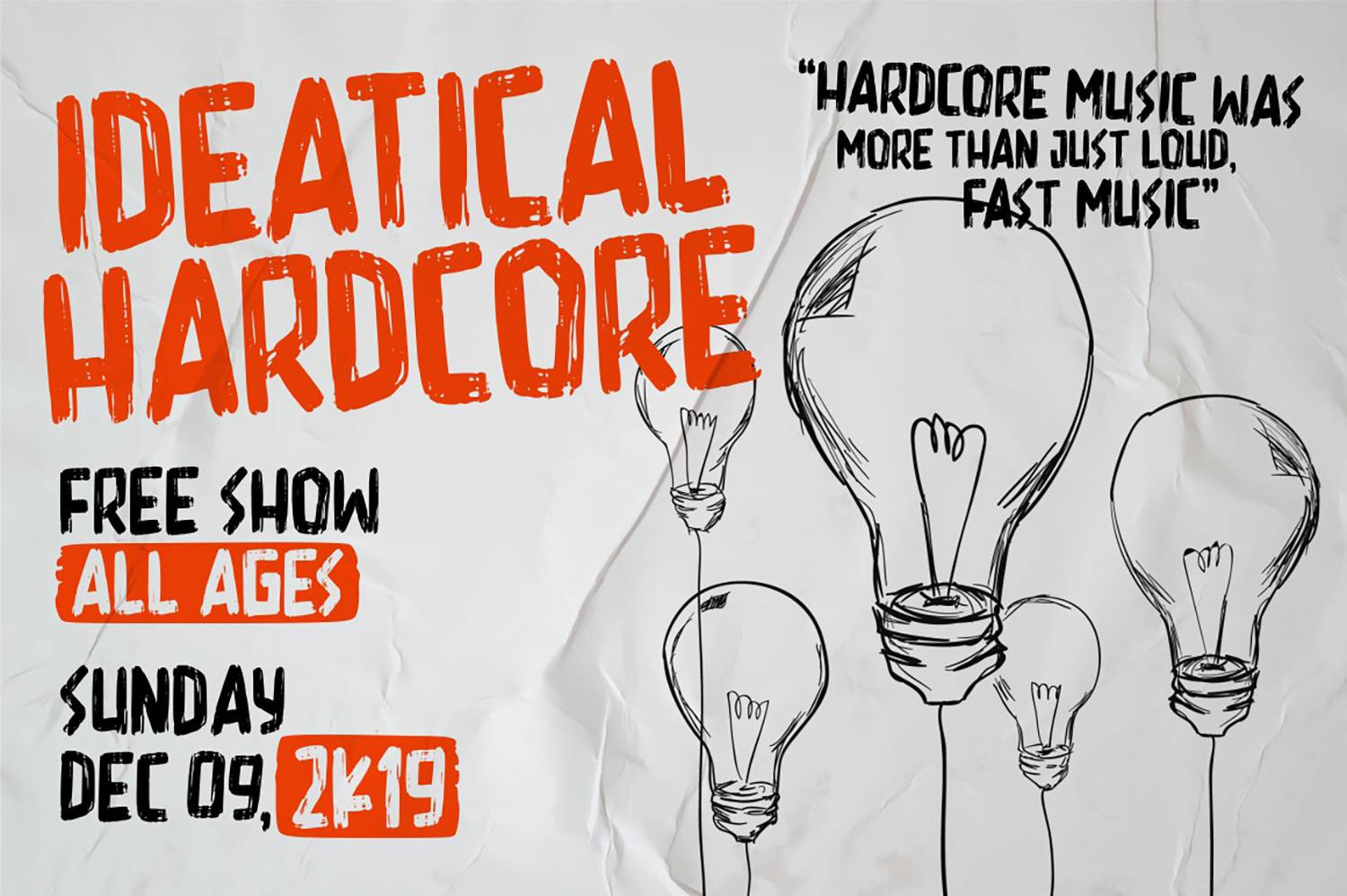 Hardcore Brush Font sample