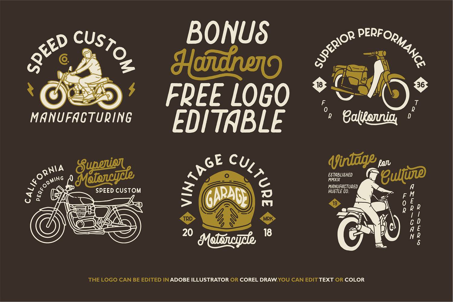 Hardner Retro Font sample