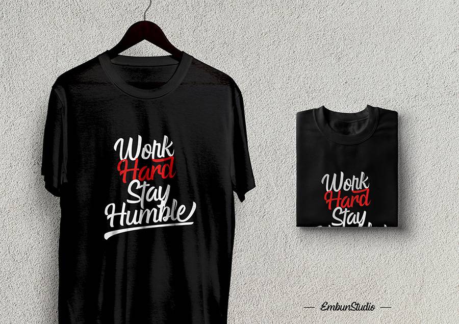 Hardwork Bold Script Font sample