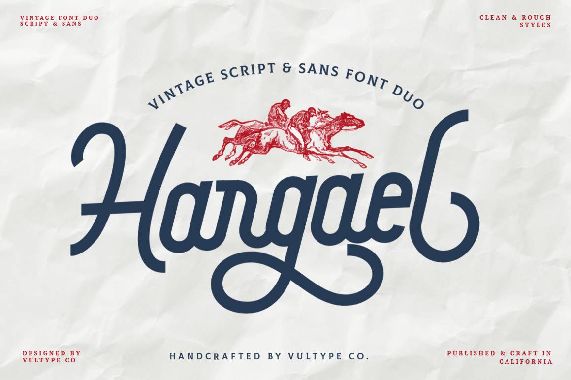 Hargael Font sample