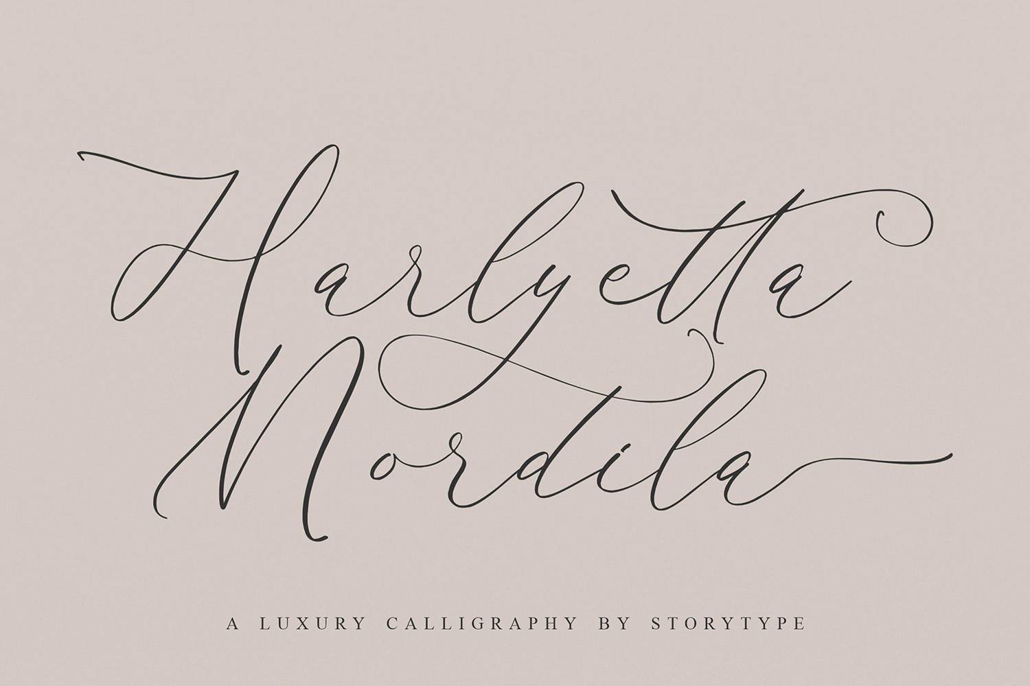 Harlyetta Mordila Font sample