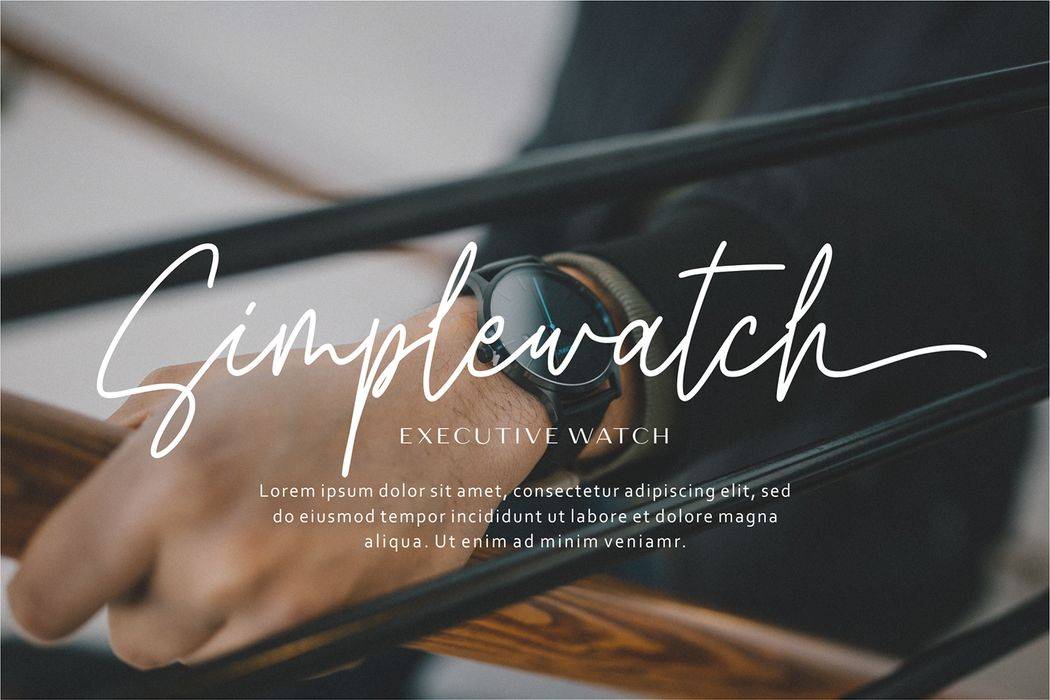 Harmony Signature Font sample