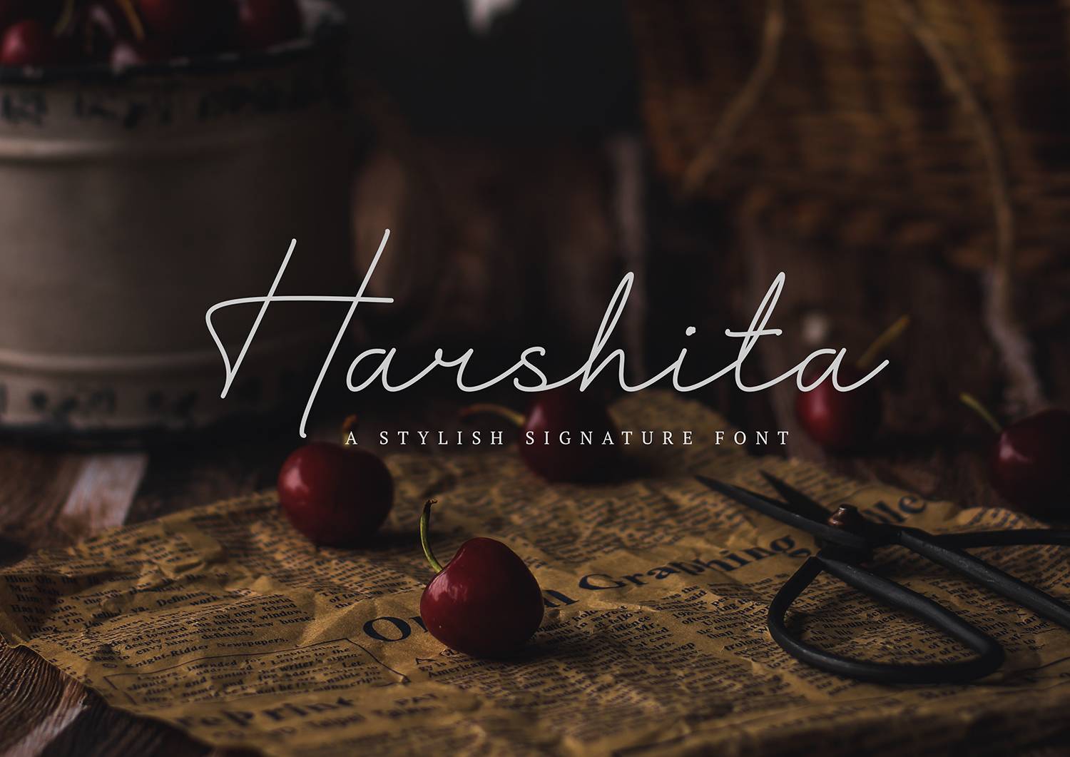 Harshita Font sample