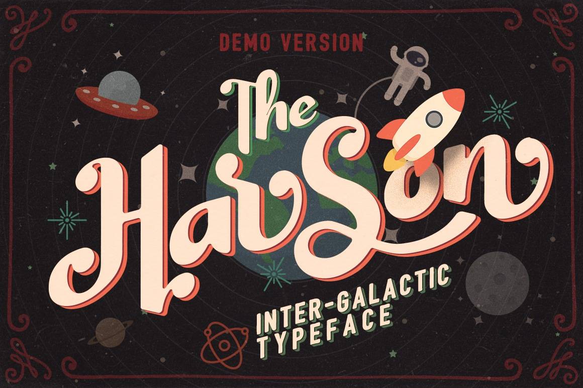 Harson Font sample