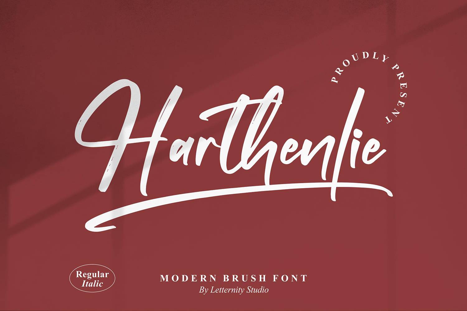 Harthenlie Font sample