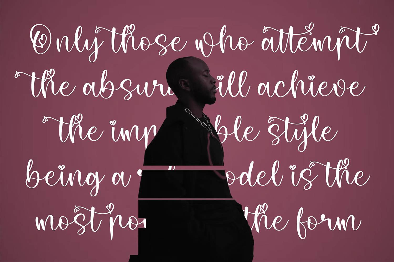 Hartini Sahrila Font sample