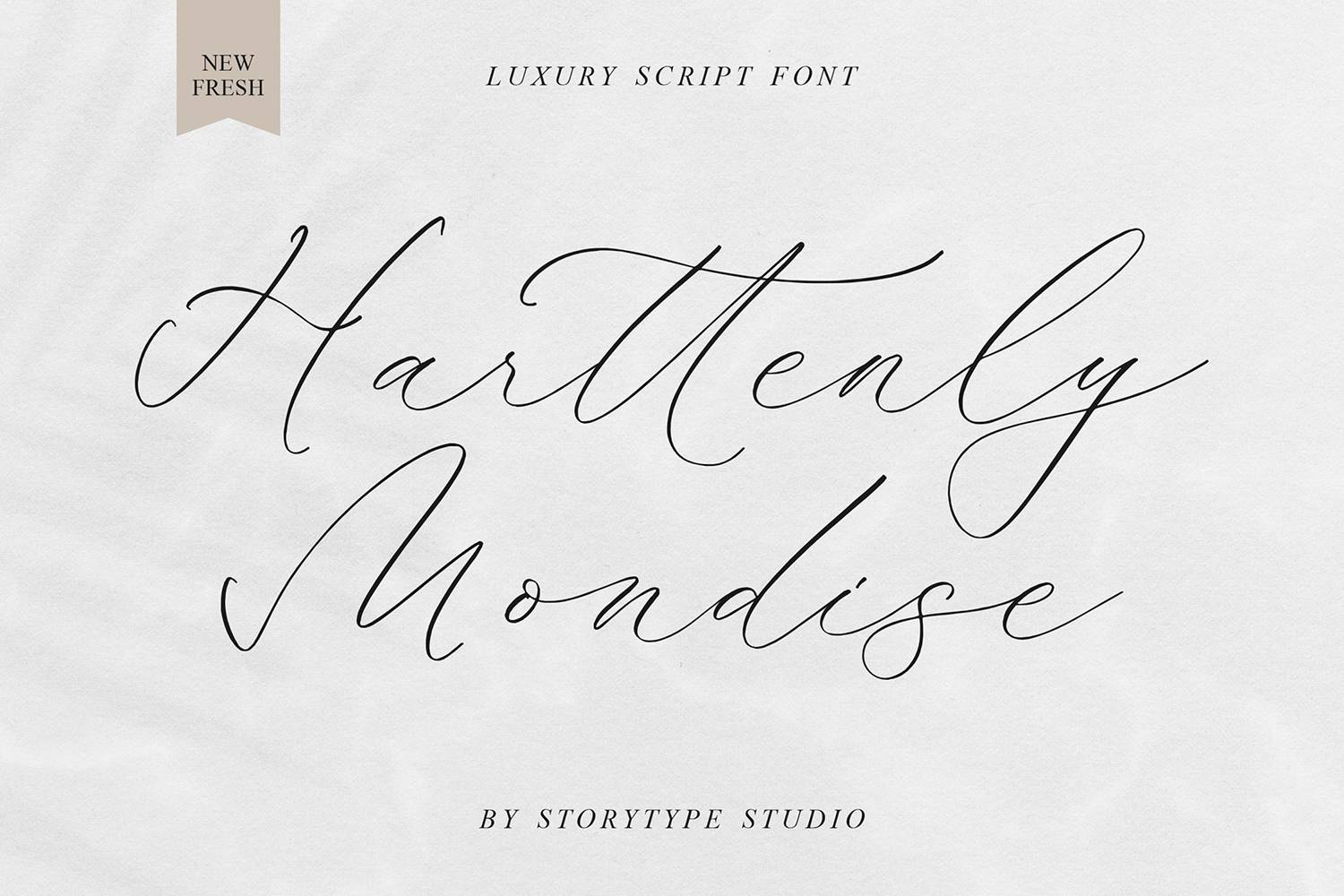 Harttenly Mondise Font sample