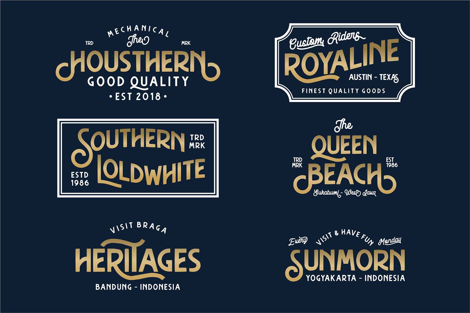 Hasthon Font sample
