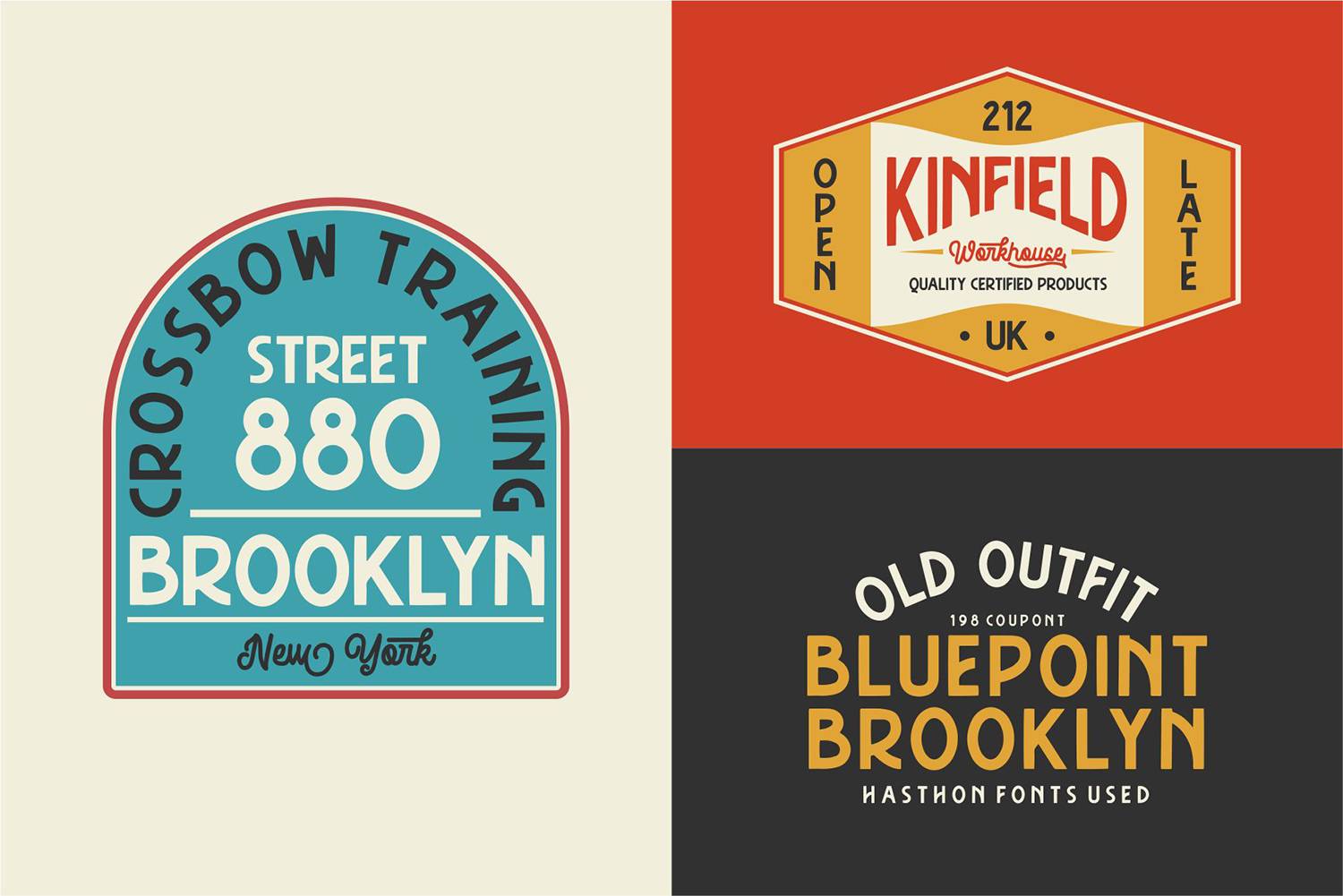 Hasthon Font sample