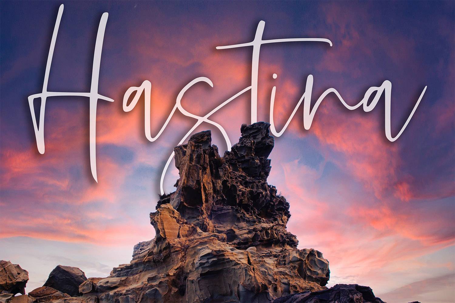 Hastina Font sample