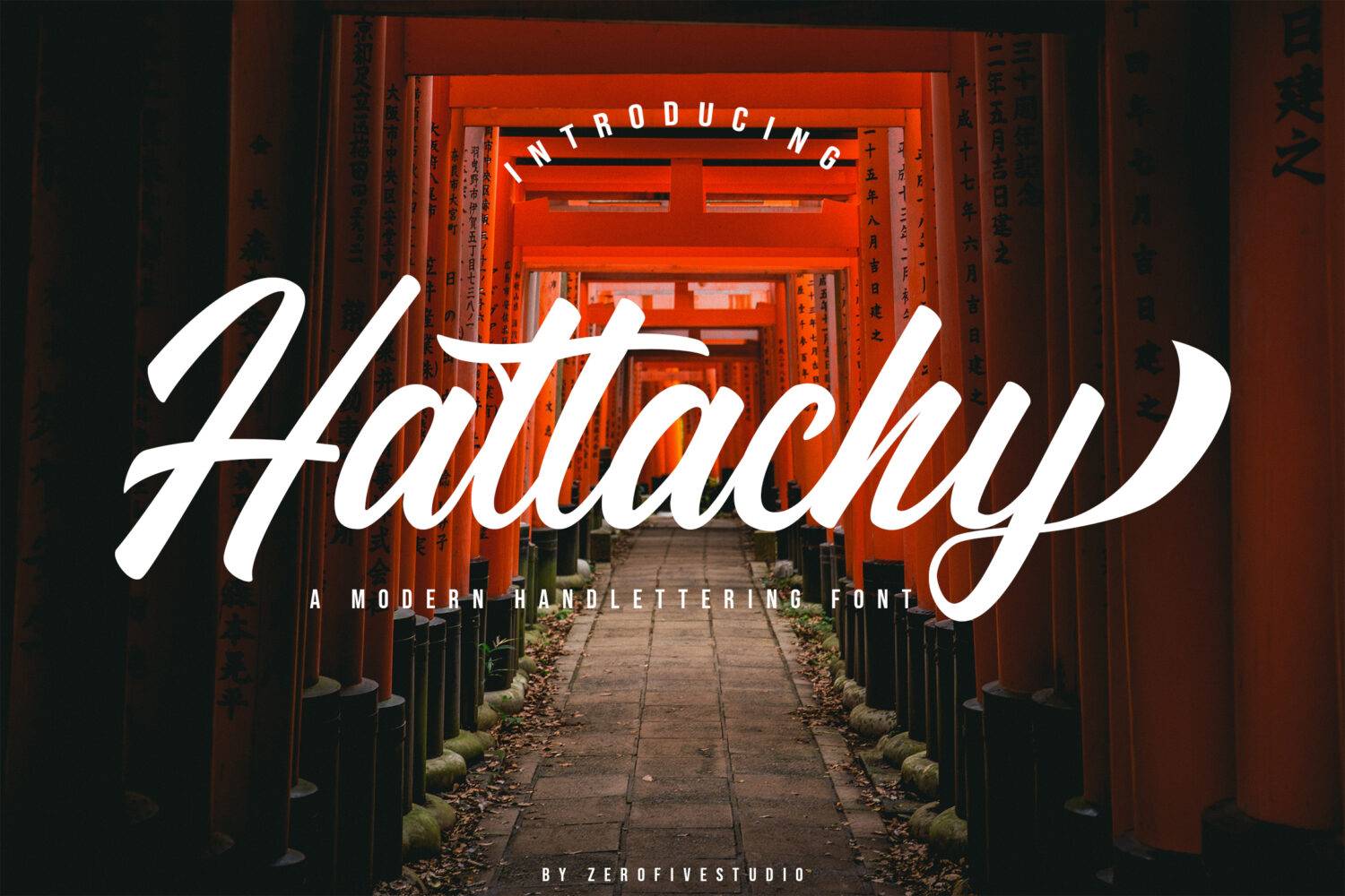 Hattachy Font sample