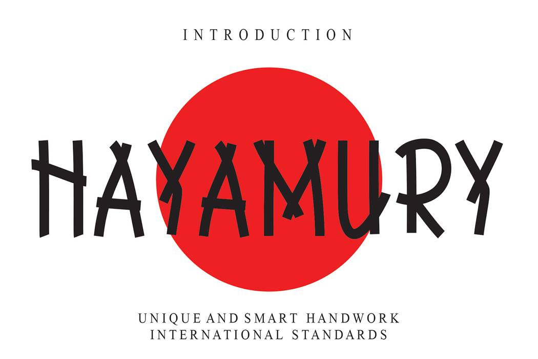 Hayamury Font sample