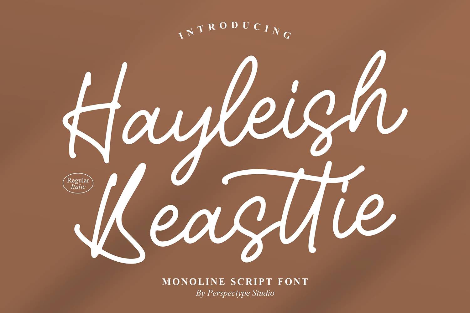 Hayleish Beasttie Font sample