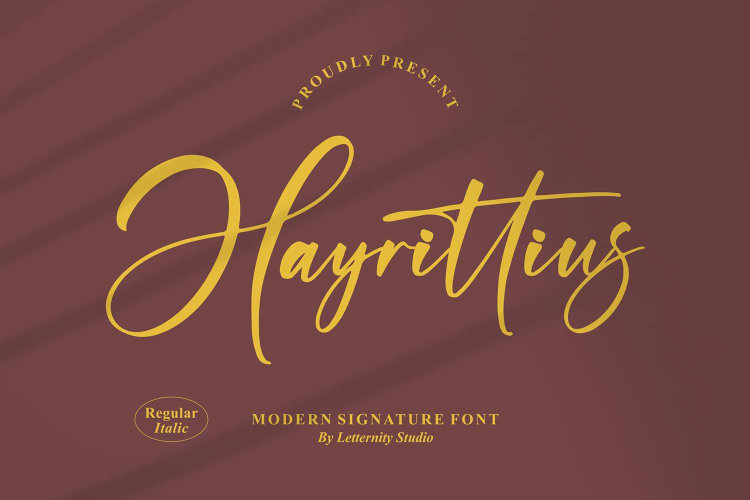 Hayrittius Font sample