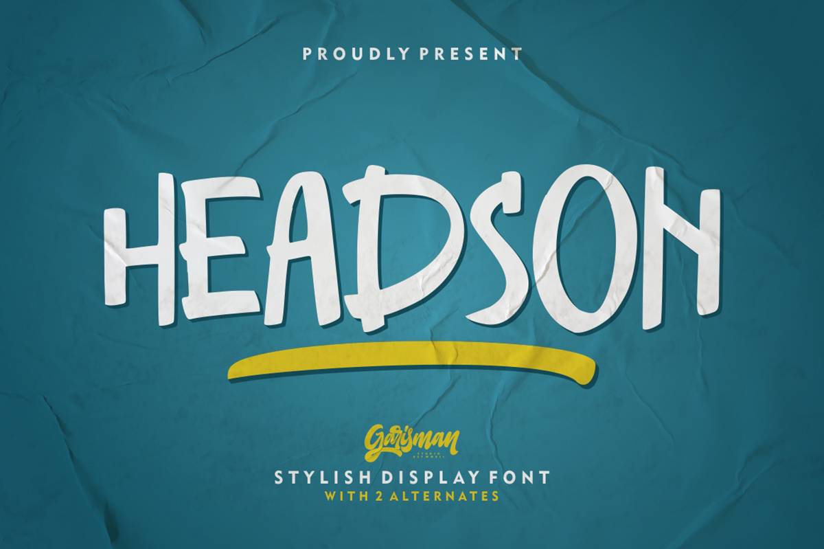 Headson Font sample