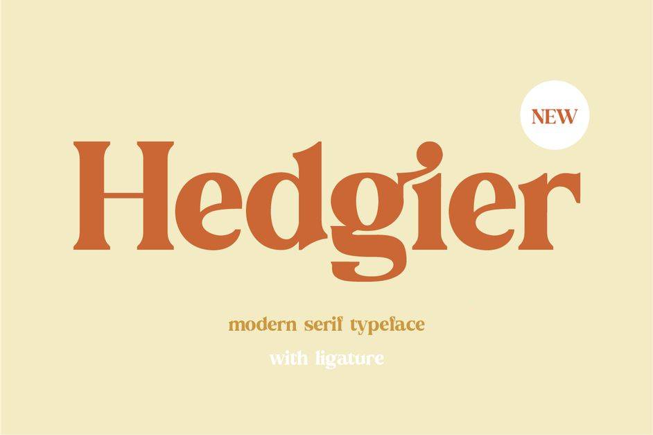 Hedgier Font sample