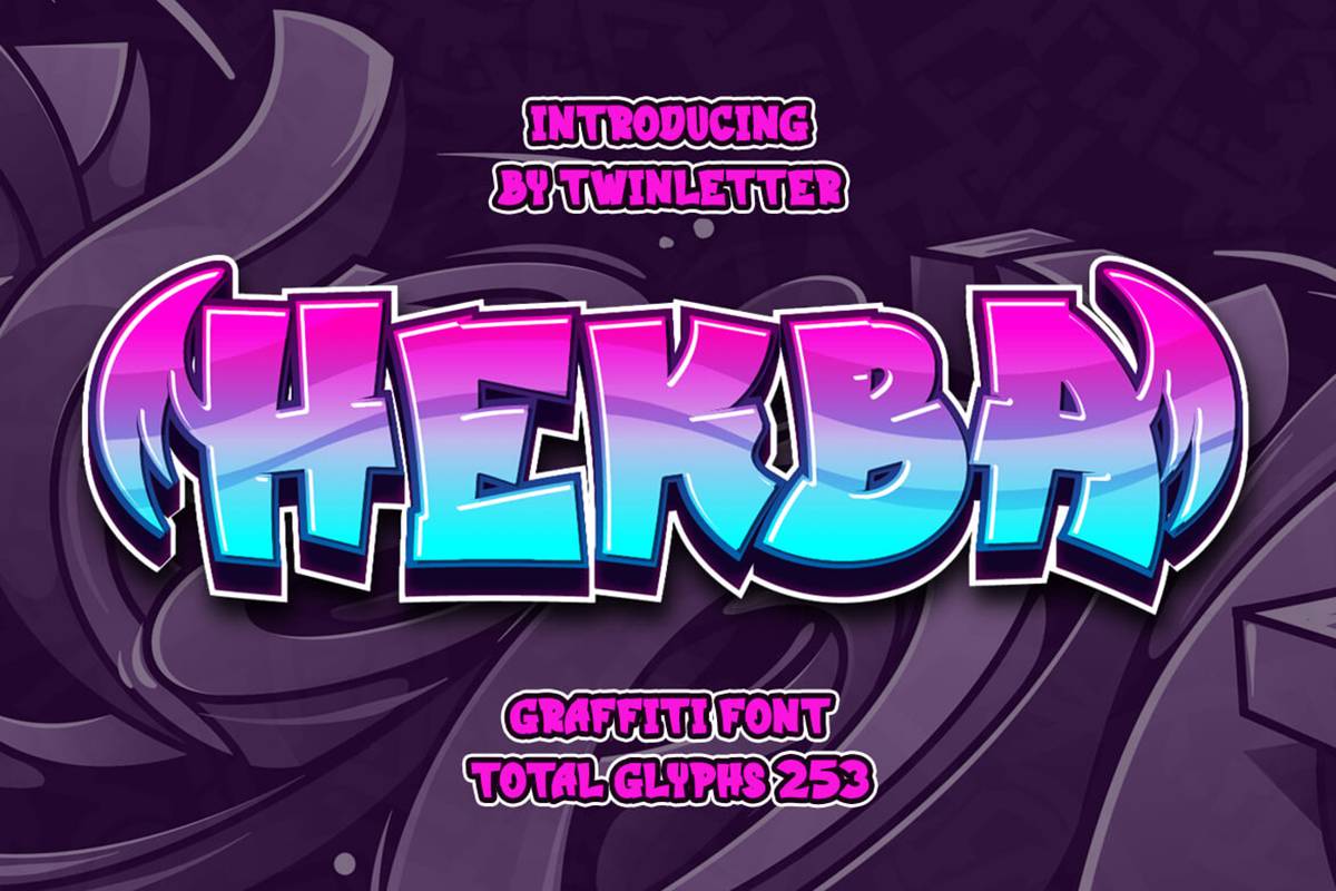 Hekba Font sample