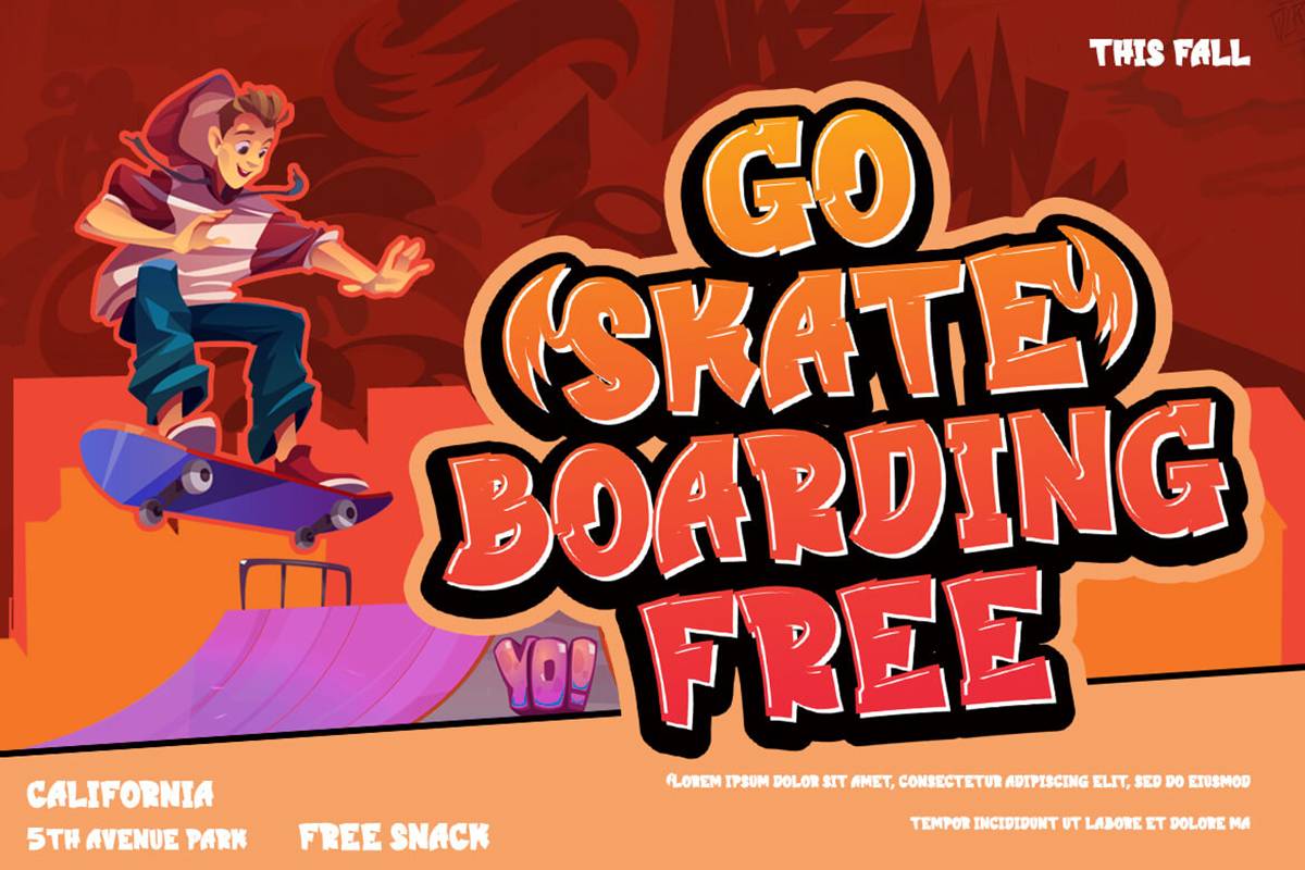 Hekba Font sample