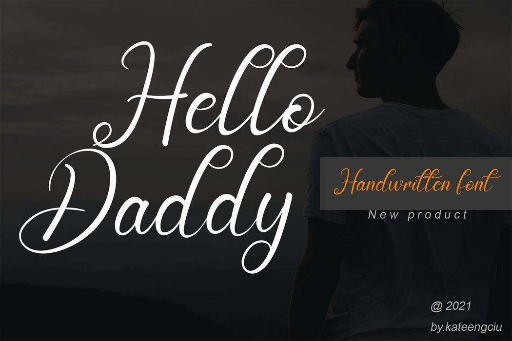 Hello Daddy Font sample