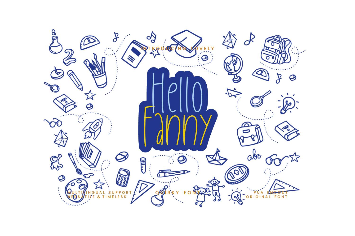 Hello Fanny Font sample