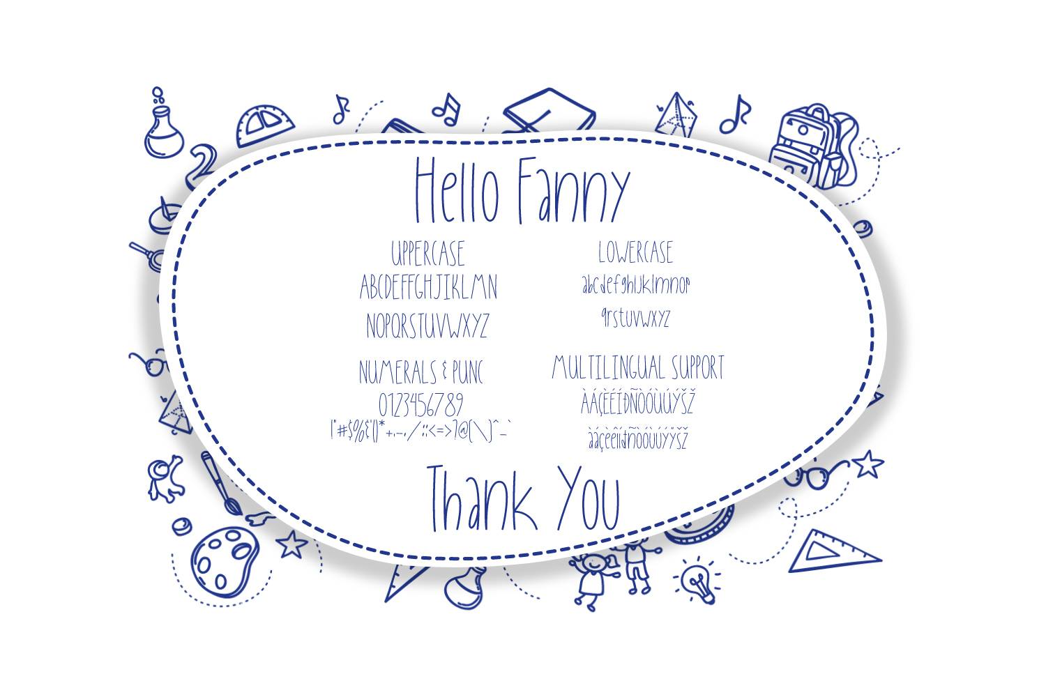 Hello Fanny Font sample
