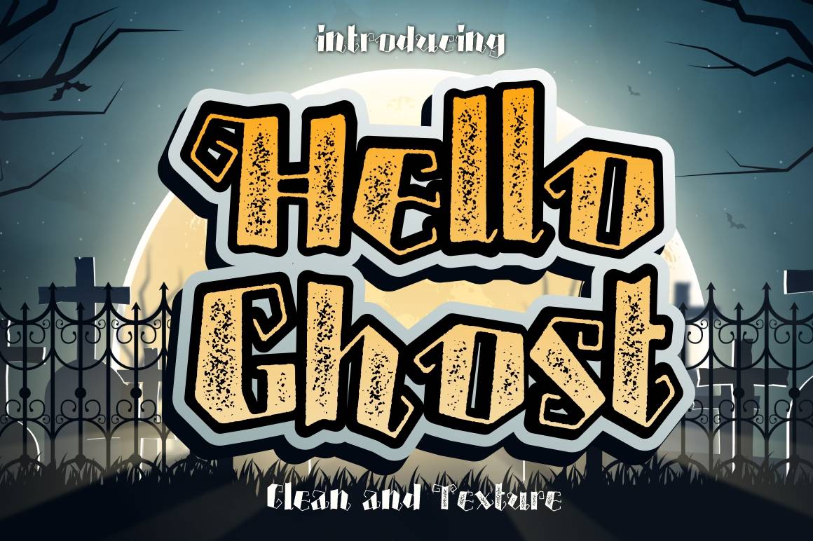 Hello Ghost Font sample