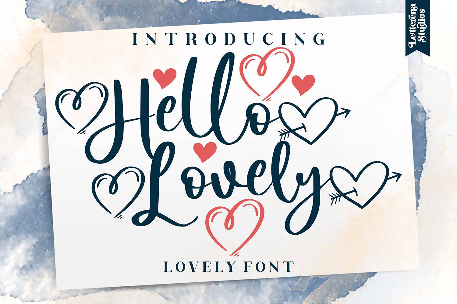 Hello Lovely Font sample