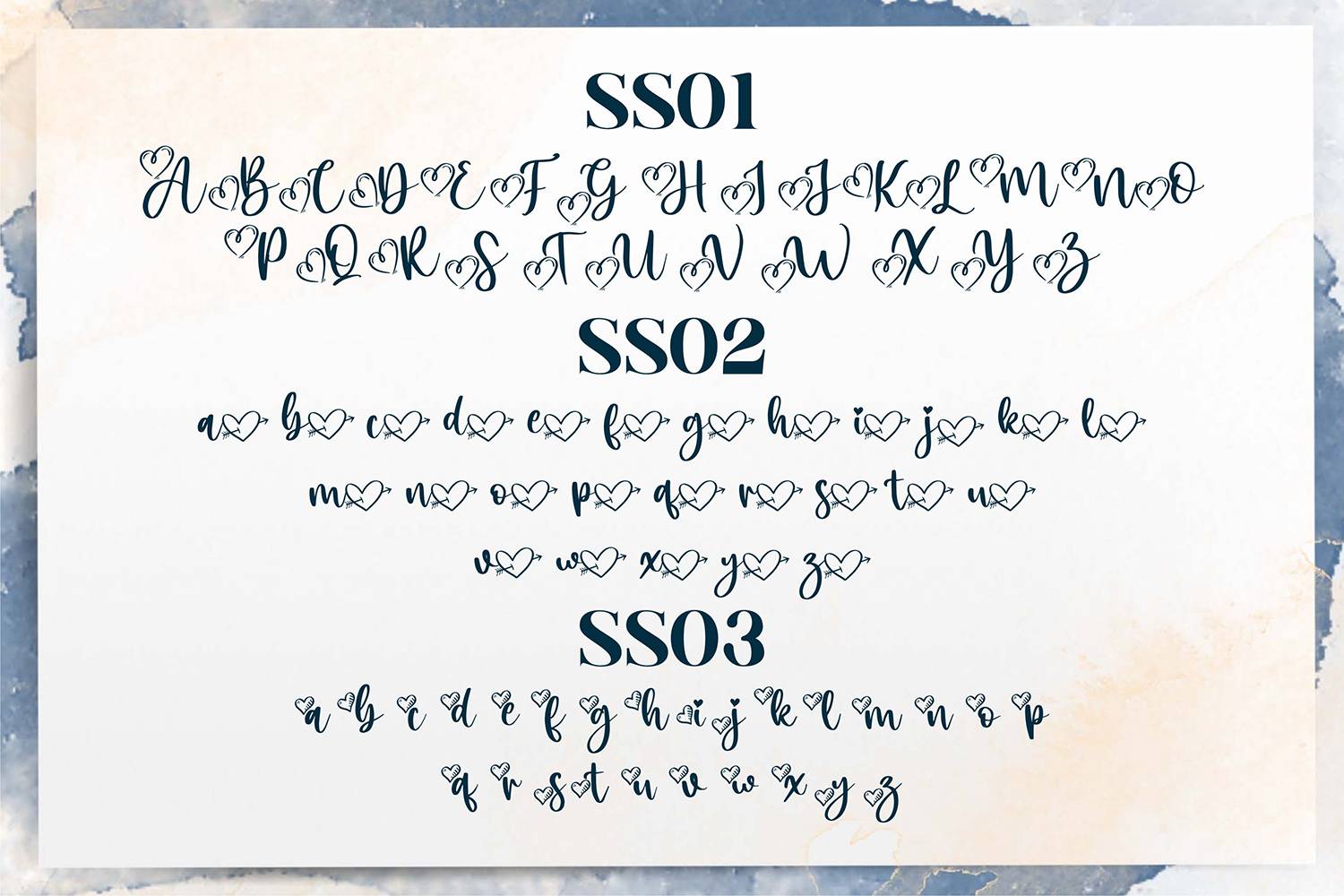 Hello Lovely Font sample