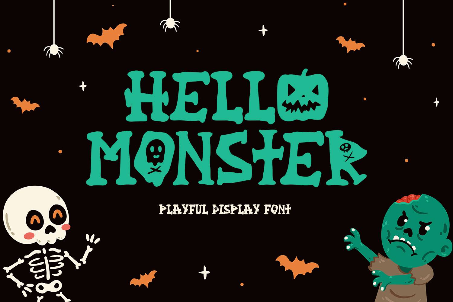 Hello Monster Font sample