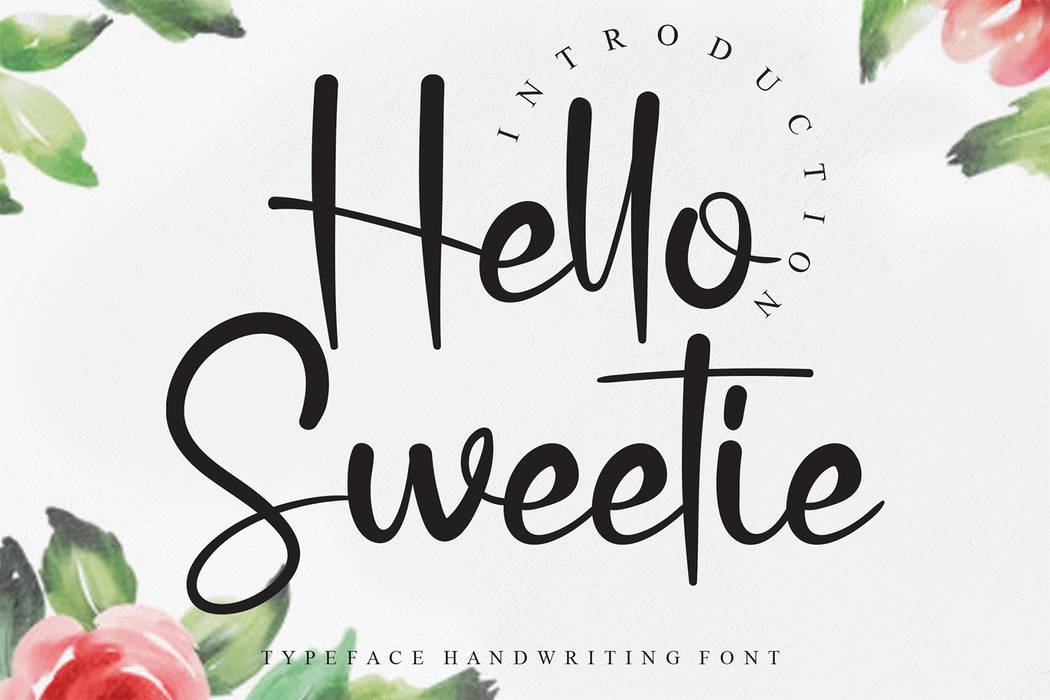 Hello Sweetie Font sample