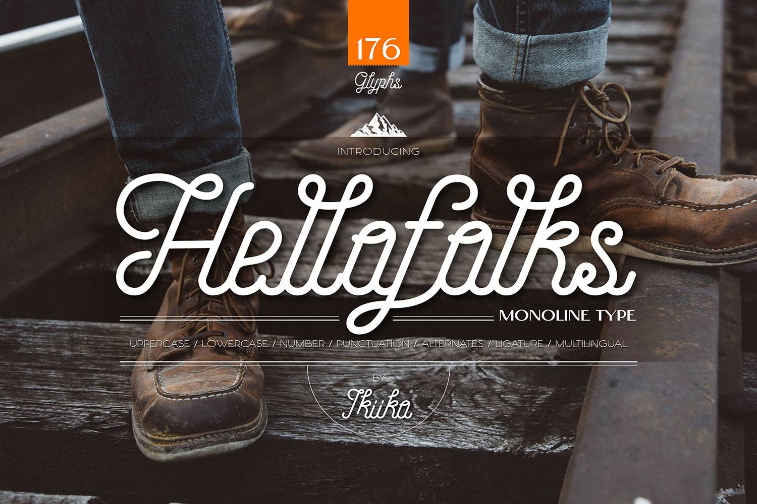 Hellofolks Font sample