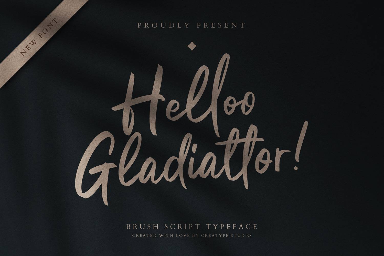 Helloo Gladiattor Font sample