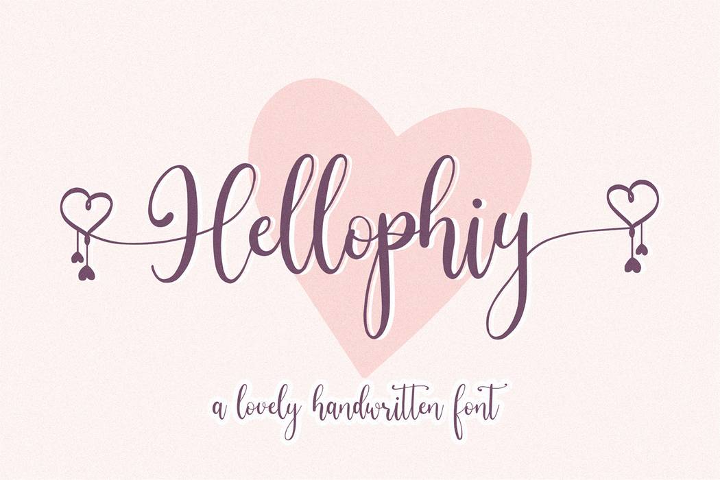 Hellophiy Font sample