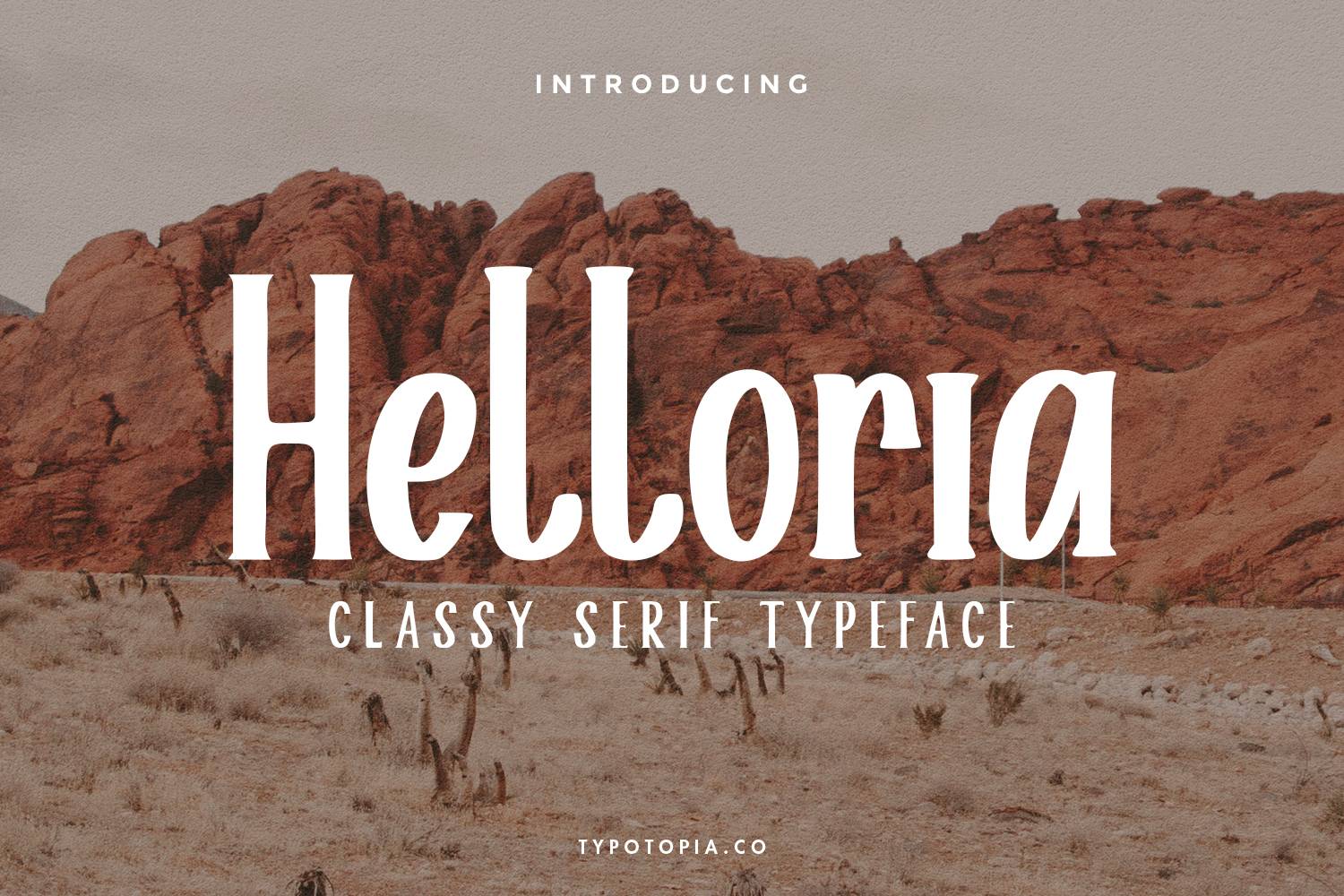 Helloria Font sample