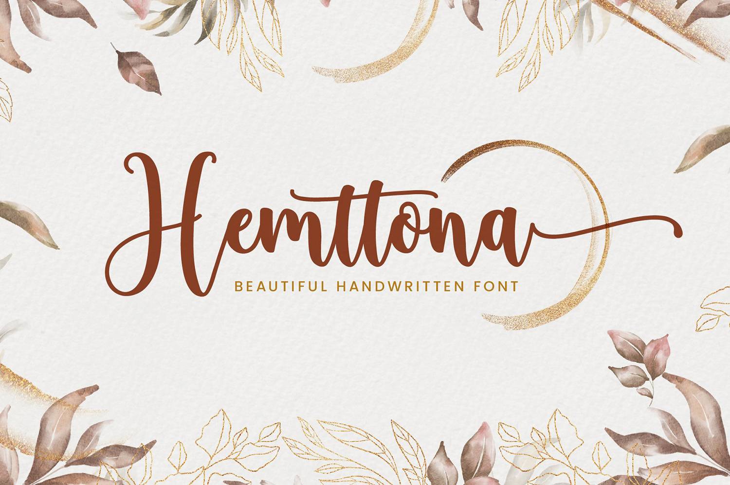 Hemttona Font sample