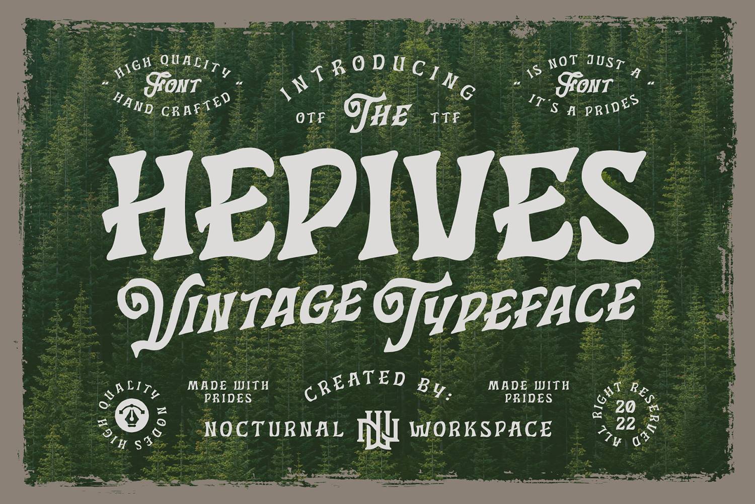 Hepives Fonts Font sample