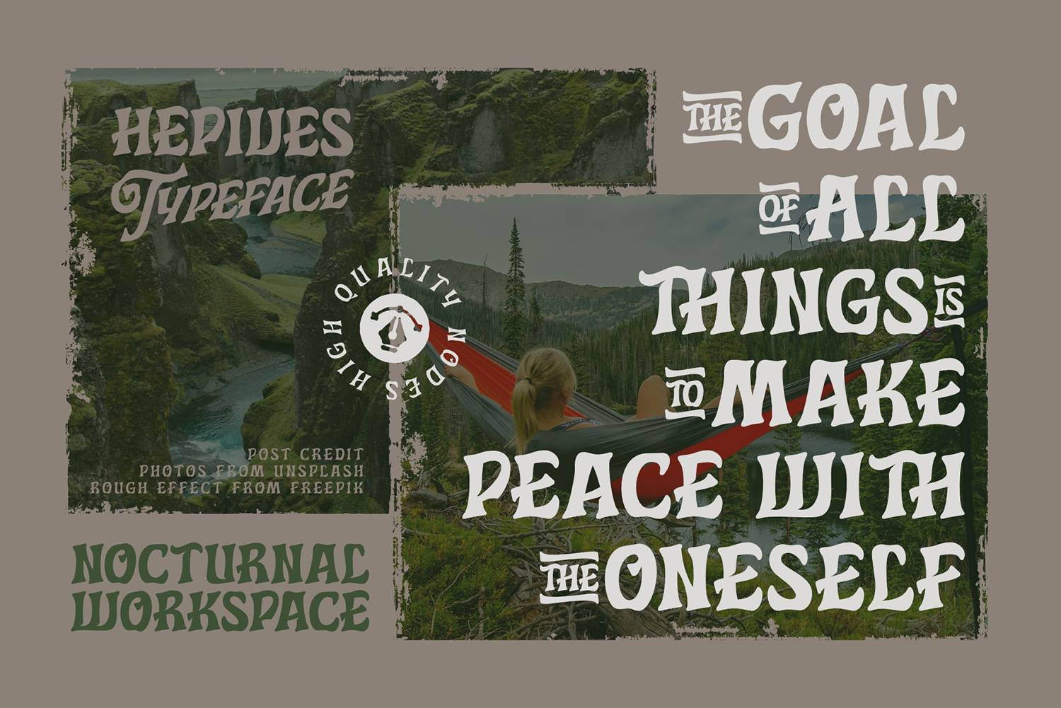 Hepives Fonts Font sample