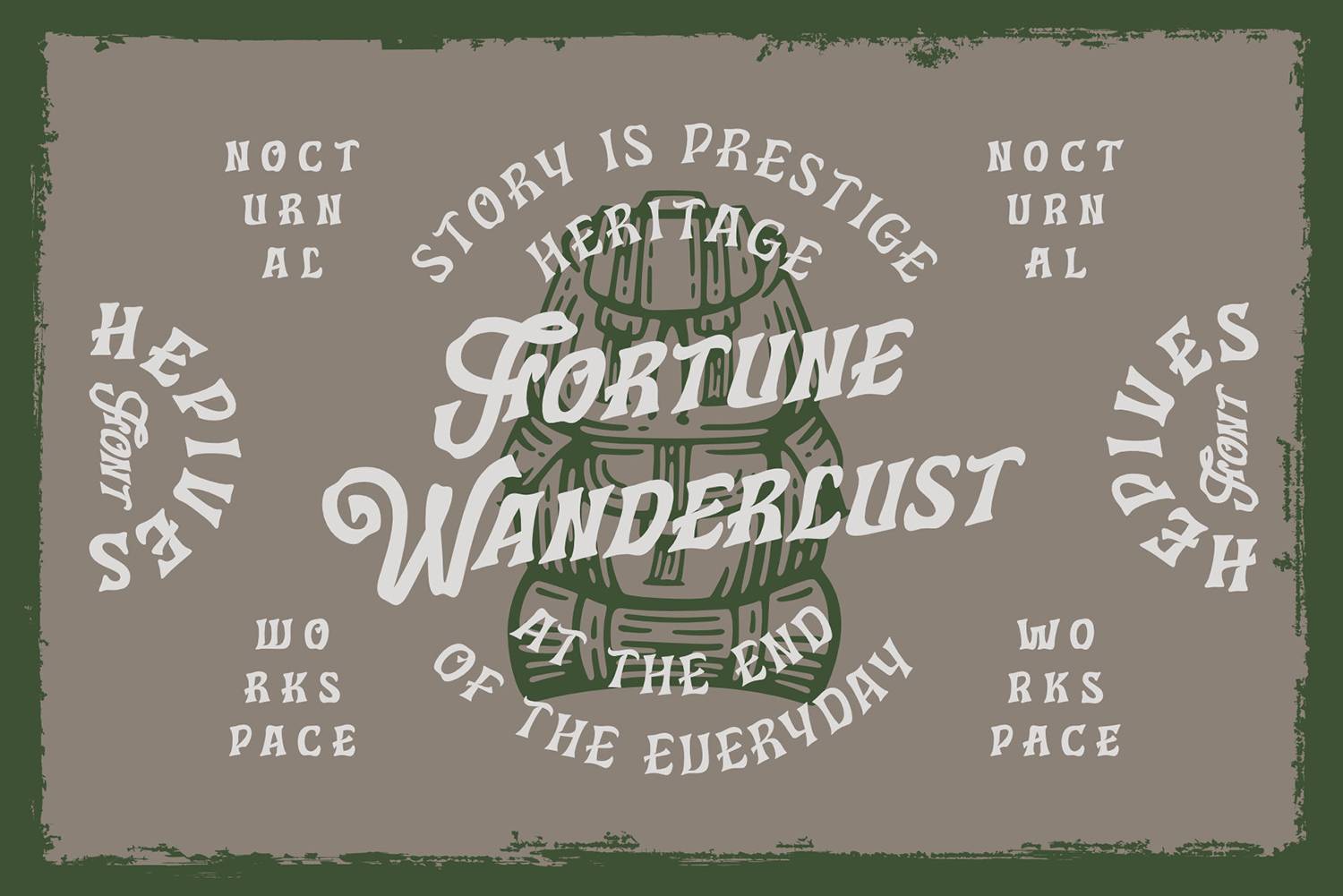 Hepives Fonts Font sample