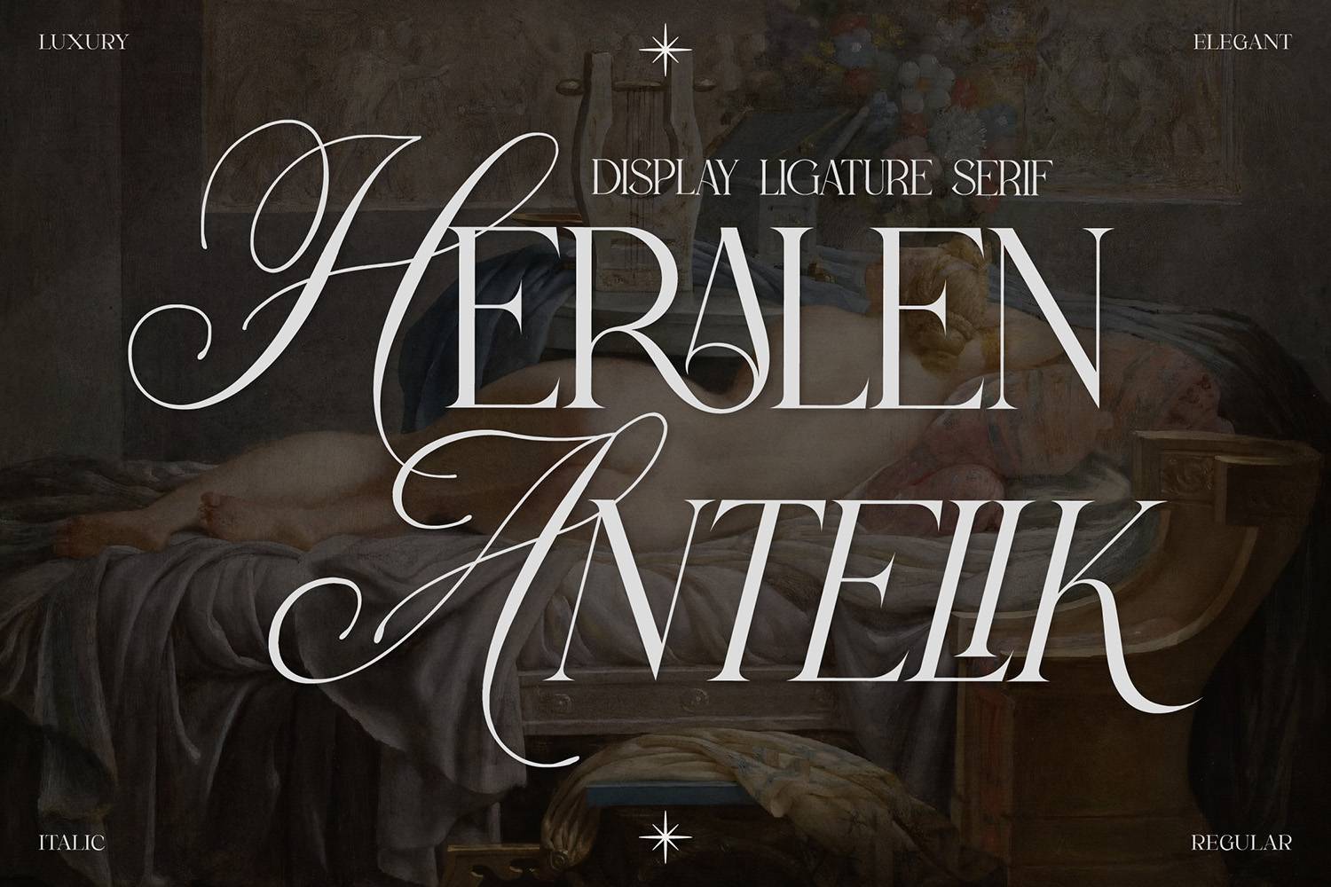 Heralen Antelik Font sample