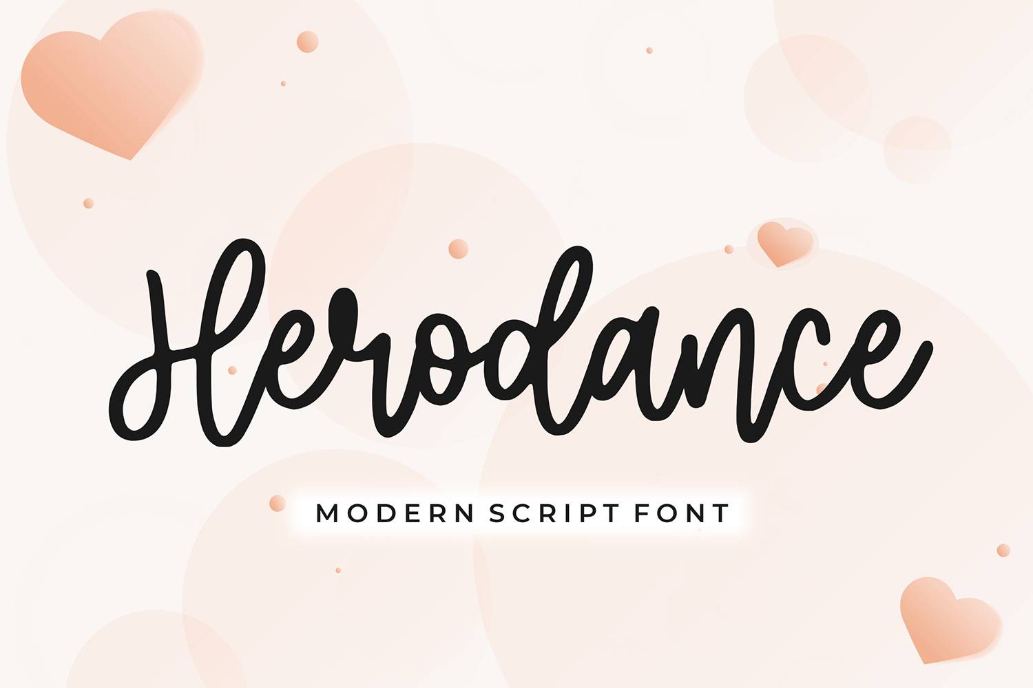 Herodance Font sample