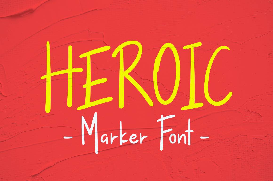 Heroic Font sample