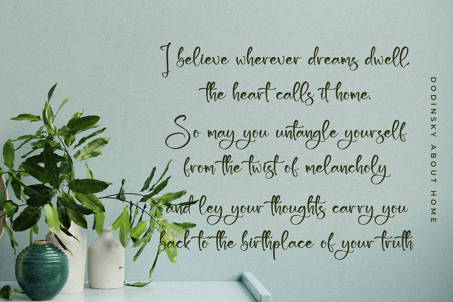 Herttlay Elizabeth Font sample