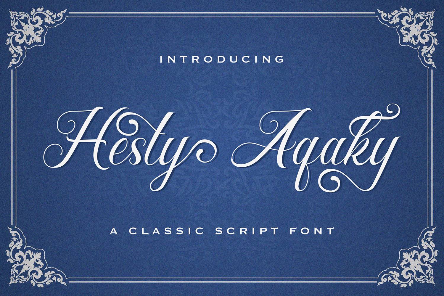 Hesty Aqaky Font sample