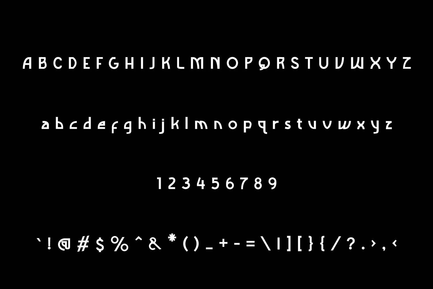 Hexamind Font sample