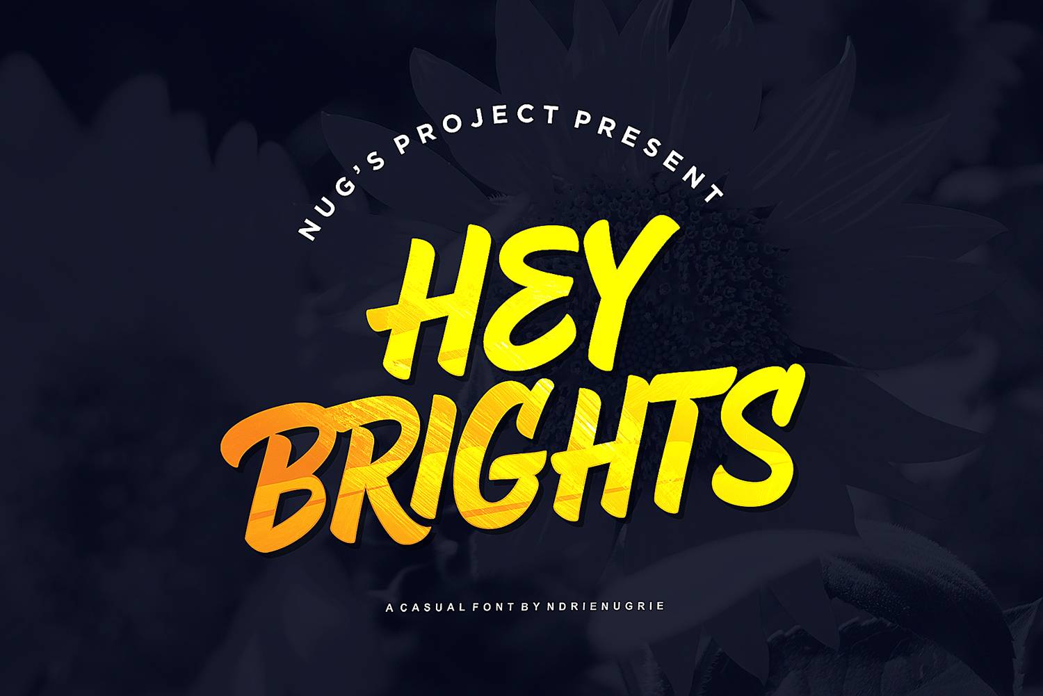 Hey Brights Font sample
